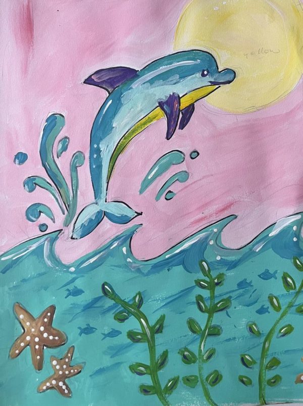 Dolphin Fun Painting