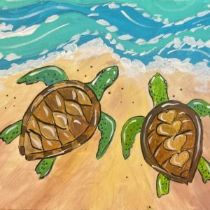 Hitting the Beach Painting