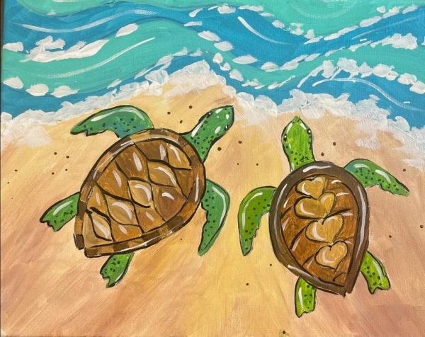 Hitting the Beach Painting