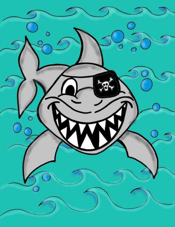 Sharky Painting