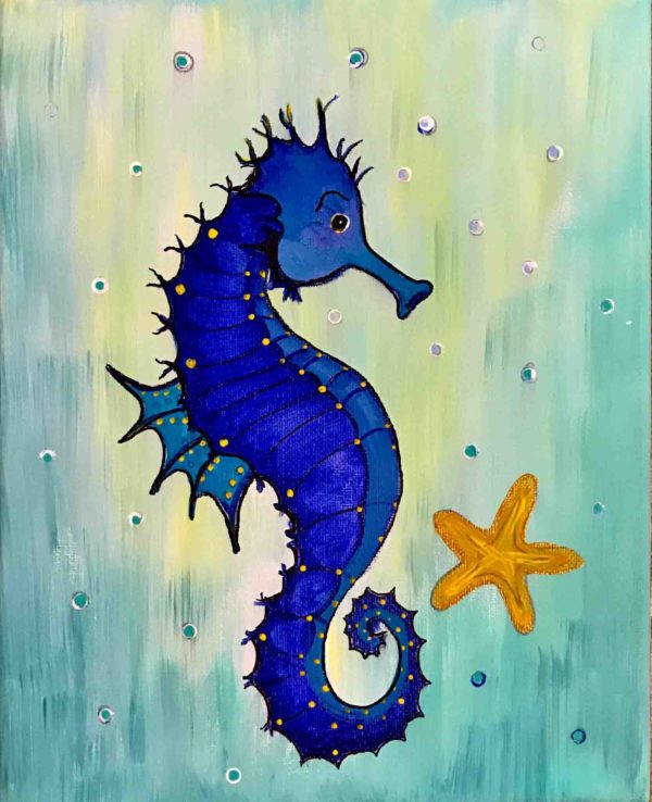 Seahorse Painting