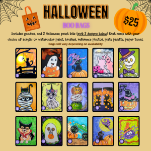 Boo Bag Halloween Art Kits for Kids