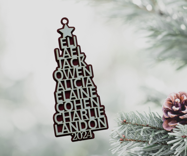 Personalized Family Tree Ornaments - Image 3
