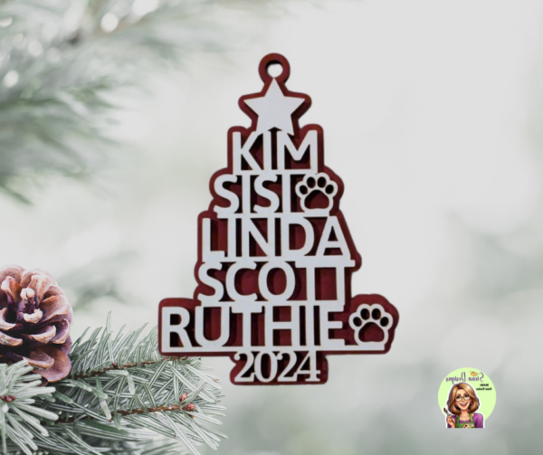 Personalized Family Tree Ornaments
