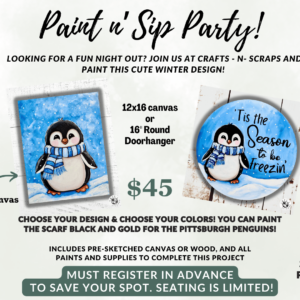 Paint n' Sip January 13th