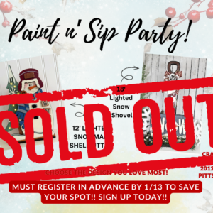 ***SOLD OUT***Paint n' Sip January 15th
