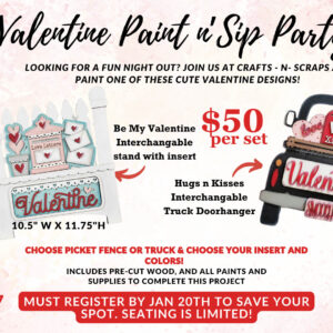 Paint n' Sip January 22nd