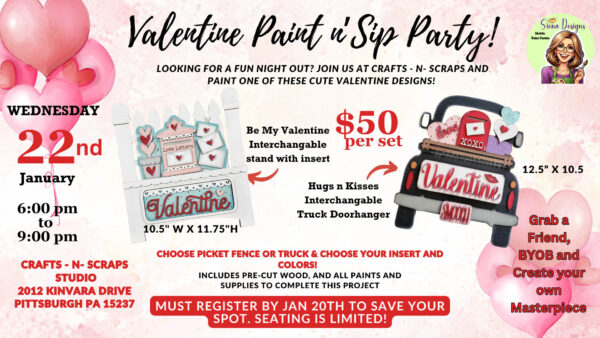 Paint n' Sip January 22nd