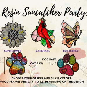 Resin Suncatcher Craft Party March 27th