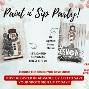 Paint n' Sip January 22nd