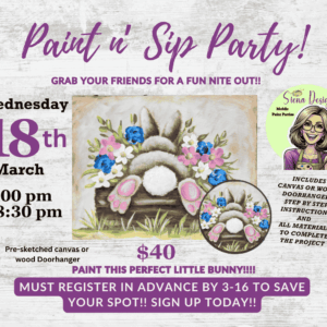 Paint n' Sip March 18th