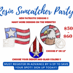 Resin Suncatcher Craft Party June 2nd