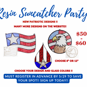 Resin Suncatcher Craft Party June 2nd