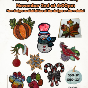 Resin Suncatcher Craft Party November 2nd